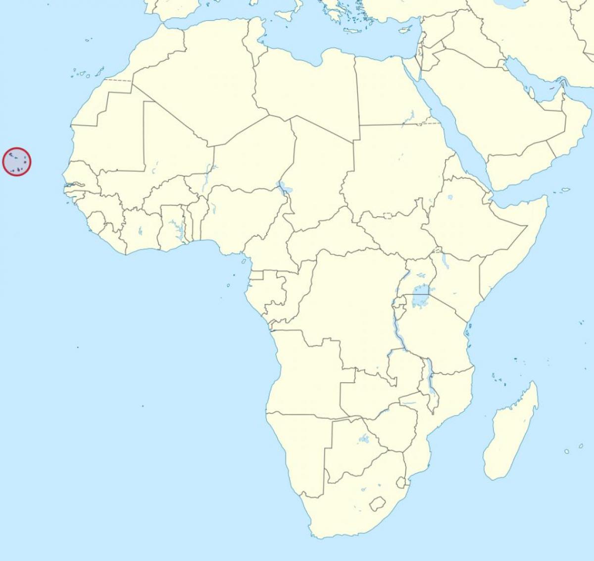 Cabo Verde afrique carte