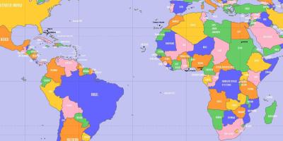 Le cap-Vert localisation sur une carte du monde